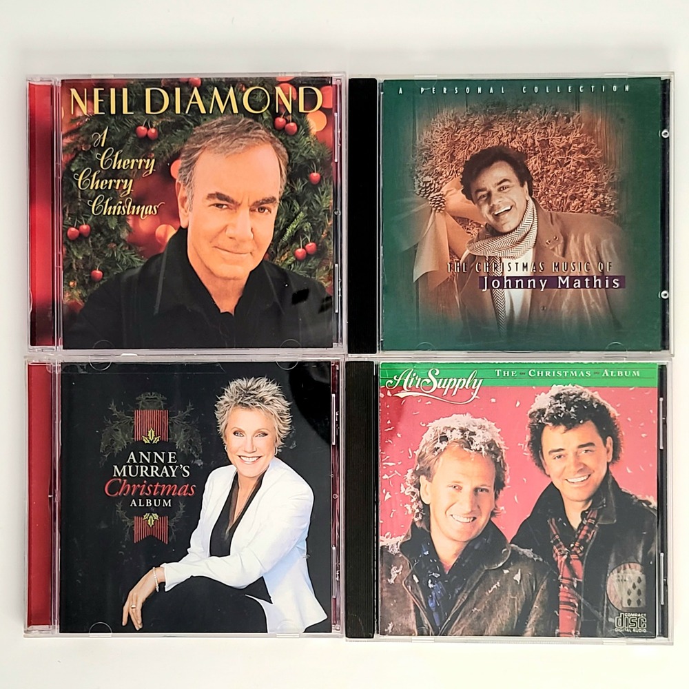 Easy Listening Christmas 4 CD Lot Diamond Johnny Mathis‎ Anne Murray Air Supply